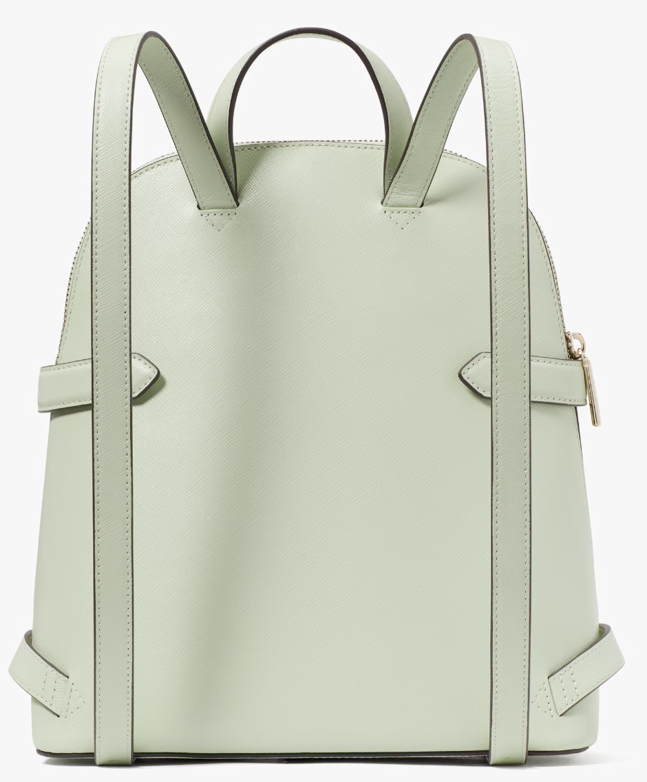 S Kate Spade Staci Dome Backpack Mint Green Leather Bag Light Olive K7340 NWT Kate Spade New York Staci Dome Medium Leather Backpack Bag  main image 4