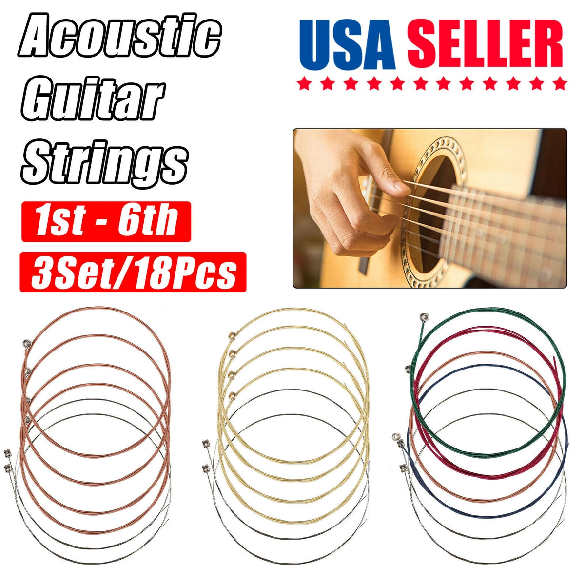 Types of 2024 acoustic guitar strings