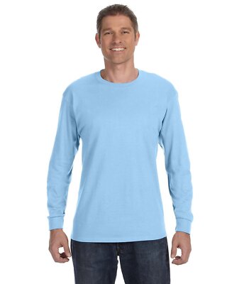 Gildan Mens G540 Heavy Cotton Preshrunk Tshirt Crew Neck Long Sleeve T-Shirt