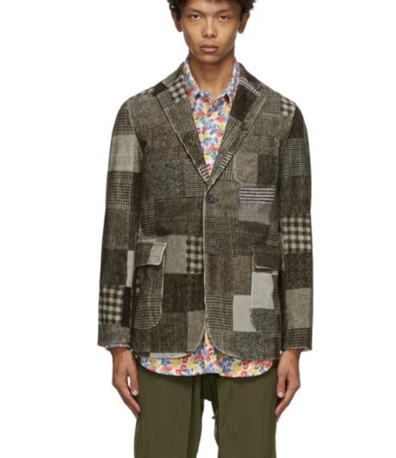 Patchwork sport best sale coat
