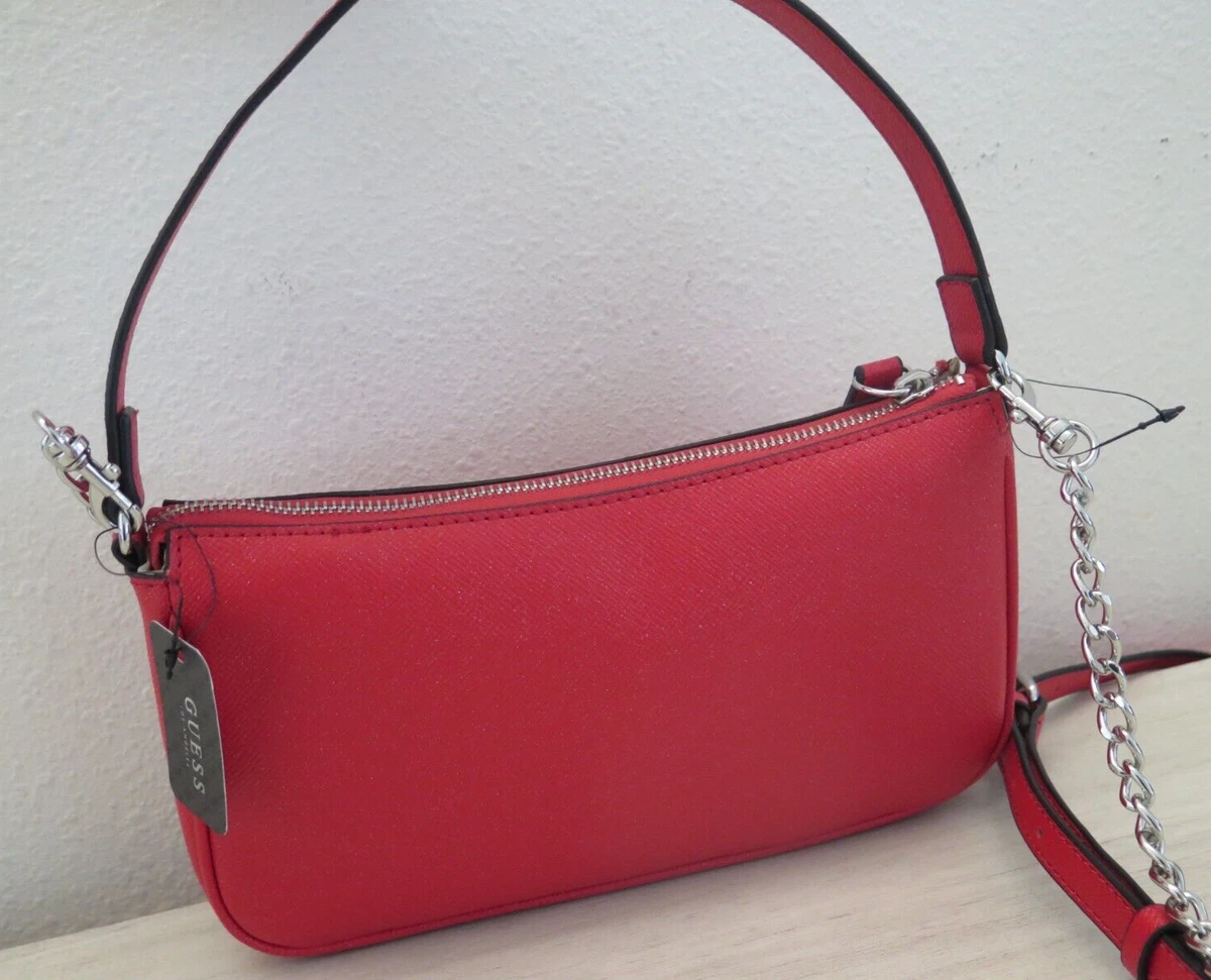 Guess DD801670 Women's Red Karlan Mini Crossbody Handbag Purse