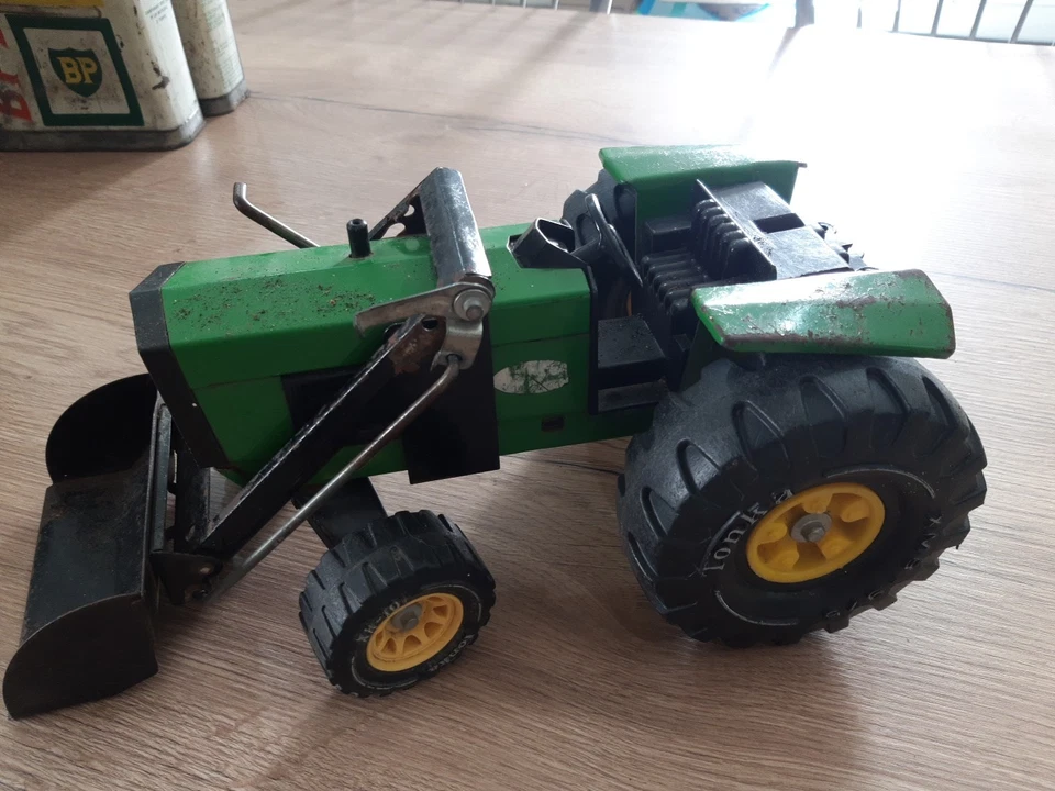 VINTAGE TONKA Green Farm tracteur xmb 975 - Photo 3/4