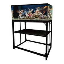 Fish Tank Stand, 40 Gallon Heavy Duty Metal Aquarium Stands, Reptile Tank, Tu...
