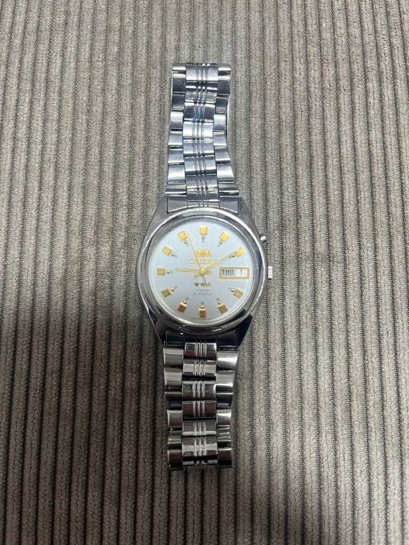 ORIENT Silver Wristwatch Automatic Excellent Cond… - image 1