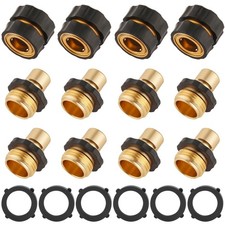 BILAL 12 Piece Quick Connect Hose Fittings for Garden 3/4 inch, 12 pcs Set