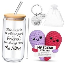 4 Pack Friendship Gift for My Best Friend Crochet Funny Bestie Gifts for