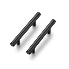 18-Pack 6" Matte Black Cabinet Pulls 3.5" Hole Center Kitchen Handles