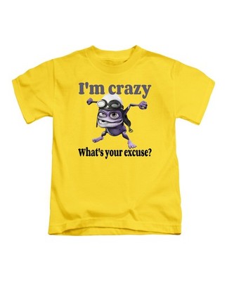 I'm Crazy What's Your Excuse Kinder T-Shirt Fun Crazy Frog Meme Kinder Oberteil