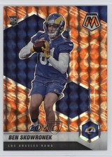2021 Panini Mosaic Rookies Reactive Orange Mosaic Prizm Ben Skowronek #399 1t2c