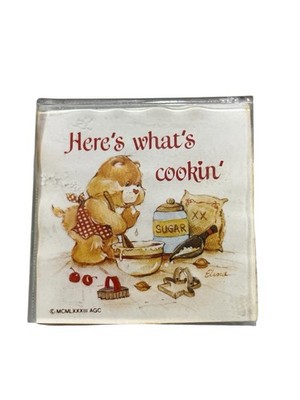 Vintage 1983 Care Bears Here s What s Cooking In Acrylic Fridge Magnet