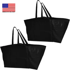 Haul-It-All Extra-Large Reusable Shopping Bag – Heavy Duty Open-Top Tote with Ha