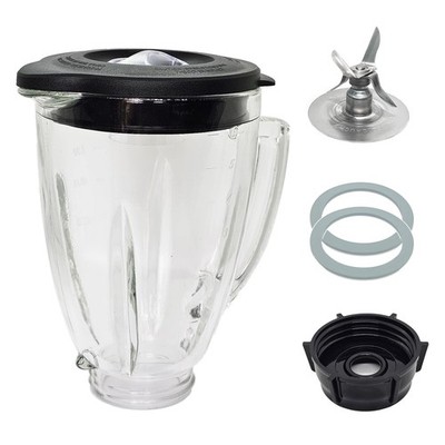 6 Cup Blender Glass Jar Replacement Parts with Blade for Oster Osterizer Classic