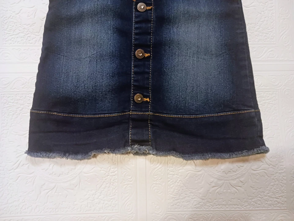 Jordache ребенка ясельного возраста девочек размер 4T общий Jean платье необработанный кромки эластичной материал - Изображение 2 из 4