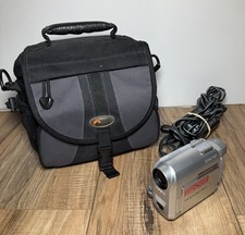 Sony Handycam DCR-HC20 MiniDV Camcorder Nightshot Touchscreen W/ Charger Tested 