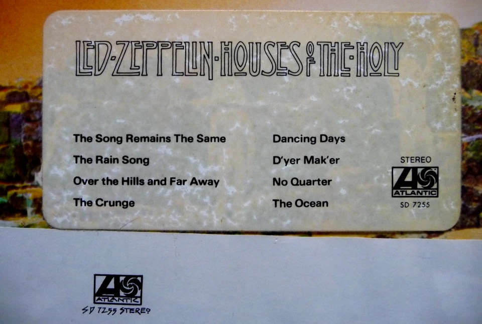 LED ZEPPELIN House of The Holy SEALED USA Press LP with 2 Hype Stickers SD-7255 - Image 4 of 4