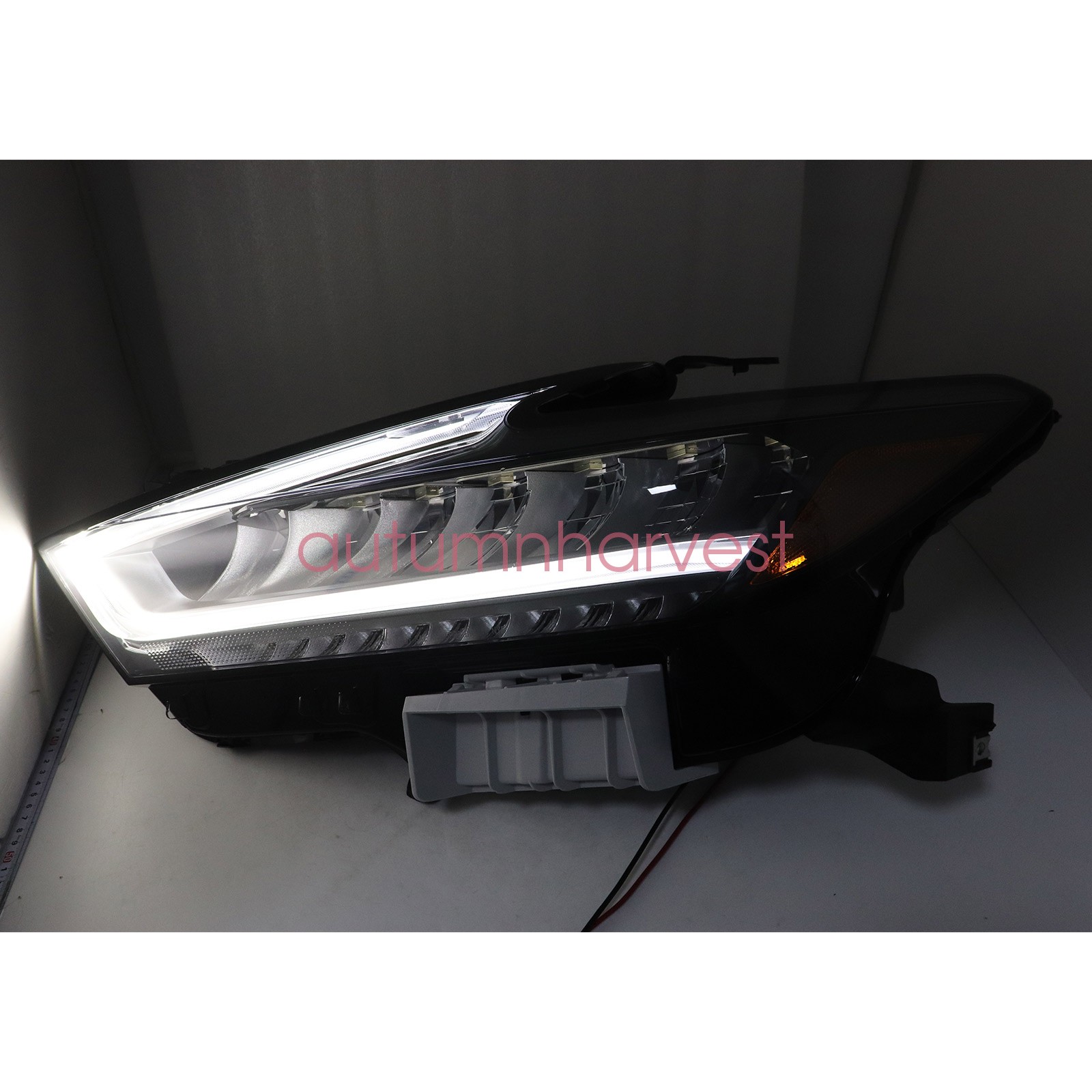 Fits Nissan Maxima 2019 2020 2021 Headlight LED Housing Chrome Driver Left Side