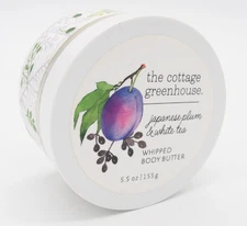 (1) Margot Elena Cottage Greenhouse JAPANESE PLUM WHITE TEA Body Butter 5.5oz
