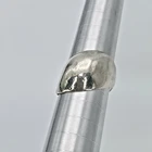 Vintage Dome Ring Hammered 925 Sterling Silver Ring Puffy Size 7 FREE $HIPPING!!