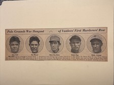 Babe Ruth Home Run Baker Wally Pipp Schang Bob Meusel 1957 Sporting News 3X10