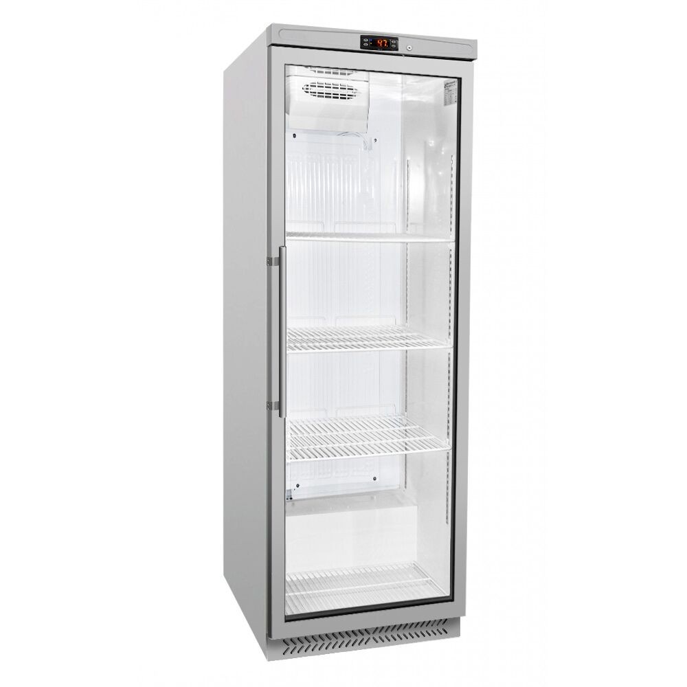 GGM Gastro Lagerkühlschrank Edelstahl ECO - 400 Liter - mit 1 Glastür