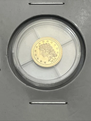 Classic Head Liberty Eagle- Themed 14k Gold 1/2 Gram Round