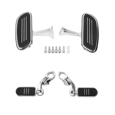 Pegstreamliner Passenger Floorboards 1.25'' Highway Foot Pegs for Harley Touring