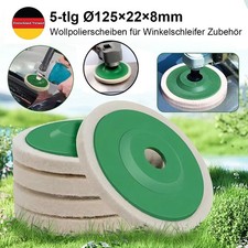 5-tlg 125mm×22mm Wollpolierscheiben Poliersc...
