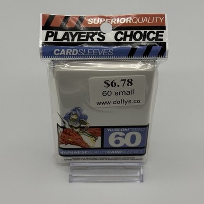 YuGiOh Player's Choice Yu-Gi-Oh! Card Sleeves - White (60-Pack) + Extra Bonus