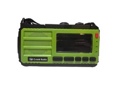 Yesiwtc 2403-091PG Emergency Weather Radio Solar Hand Crank Green OB