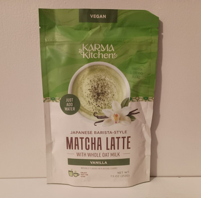 Karma Kitchen Japanese Barista-Style Vanilla Matcha Latte w/ Whole Oat Milk
