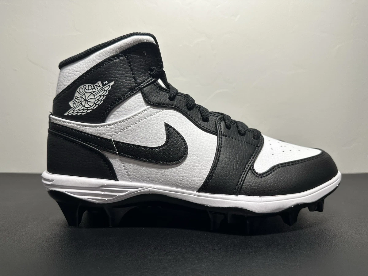 Jordan 1 TD Cleat Mid Black White for Sale | Authenticity