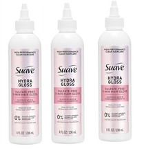BL Suave Hydra Gloss Sulfate-Free 5-Min Hair Gloss 8oz Three Pack
