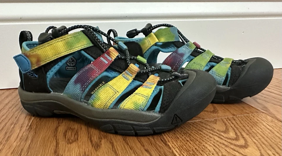 Sandalias Keen Kids Newport Unisex H2 Arco Iris Tie Dye Zapatos Juveniles Talla 2 Foto 2 de 4