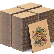 400 Pcs 5 x 7 Inch Corrugated Cardboard Sheets for Mailers 2 mm Brown