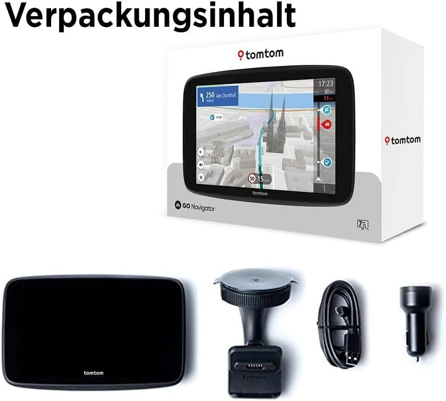 TomTom GO Navigator 7 Zoll Display, Europakarten WLAN Sprachsteuerung Traffic - Bild 2 von 4