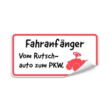 Autoaufkleber Fahranfänger Aufkleber Anfänger Hinweis Sticker für Kfz R214-09