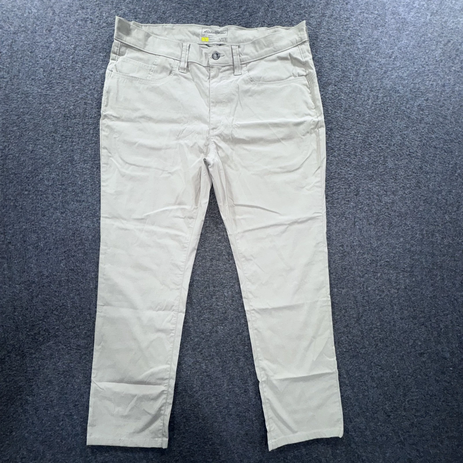 Eddie Bauer Pants Mens 38x32 Beige Travex Nylon Stretch Casual Travel Outdoor