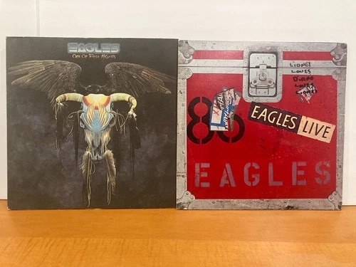 Eagles One of These Nights & Eagles Live Vinyl LPs 7E-1039-A-SP BB-705-A