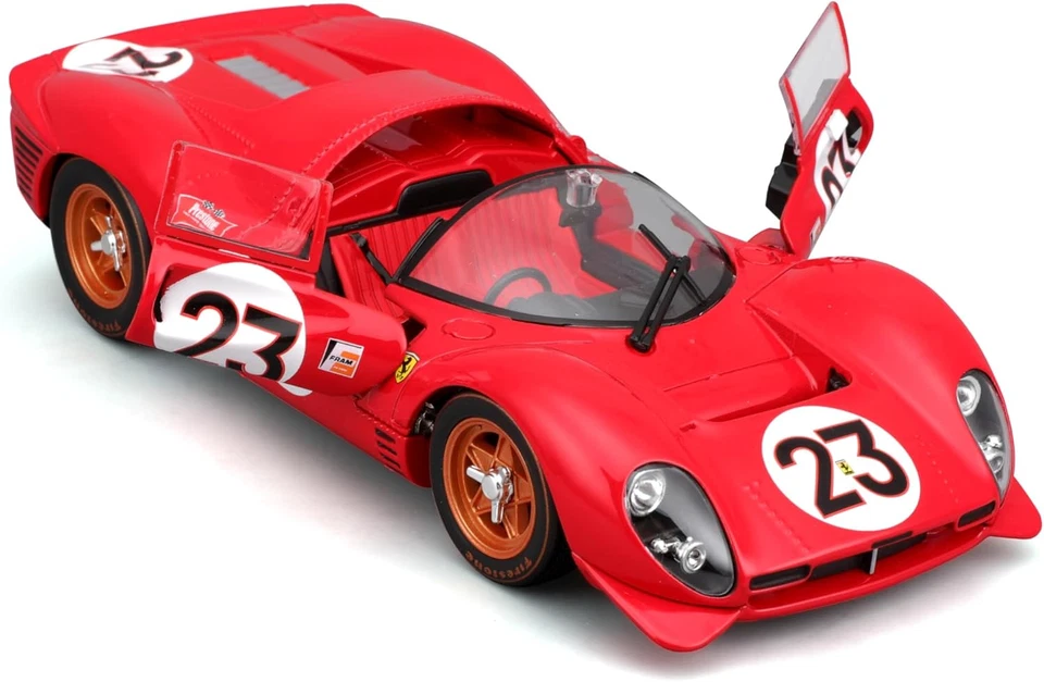 B - Ferrari 330 P4 Daytona 1967, Auto Diecast in Scala 1:24, Replica Dettagliata - Immagine 2 di 4
