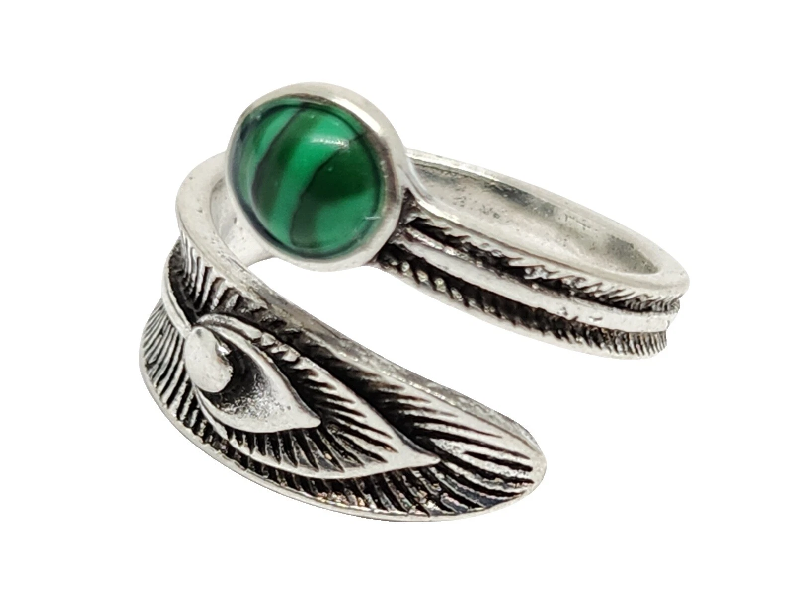 Anillos de Moda chapado en plata de plumas de aves