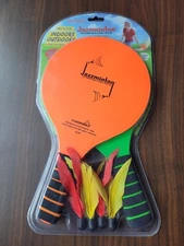 NEW JAZZMINTON 2-Player Set Outdoor Indoor Badminton Sport Game Paddle