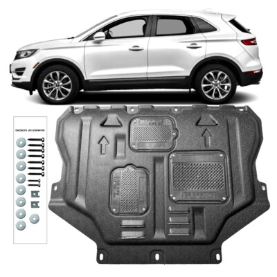 Front Engine Splash Guard Shield Assembly Plastic For Lincoln MKC 2015-2019 Blak