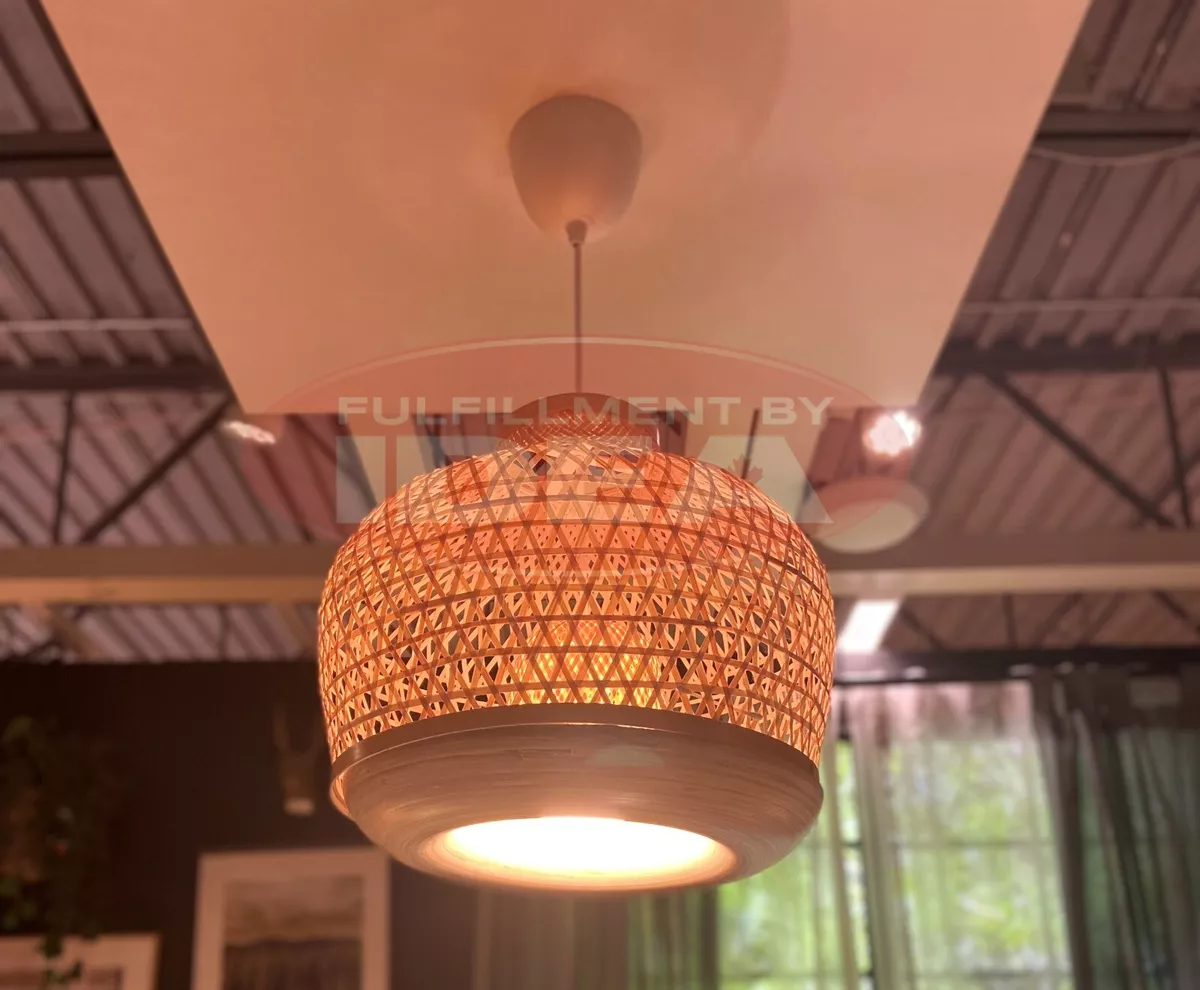 Brand New IKEA MISTERHULT Bamboo Pendant Lamp 404.410.25
