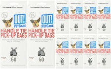 Out! 50 Count Handle Tie Waste Pick-Up Bags for Dogs, Pack of 10, Great Price
