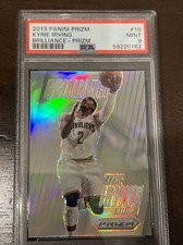2013-14 panini prizm kyrie irving #10 brilliance prizm silver PSA graded 9