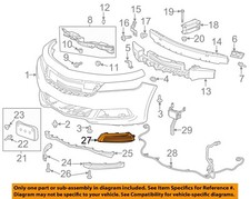Chevrolet GM OEM 14-16 Impala Front Bumper Grille-Trim Cover Left 23455347