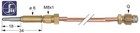 Krefft Thermoelement mit 2 Leitern und Kabelverbindung Länge 1500mm M8x1 M10x1