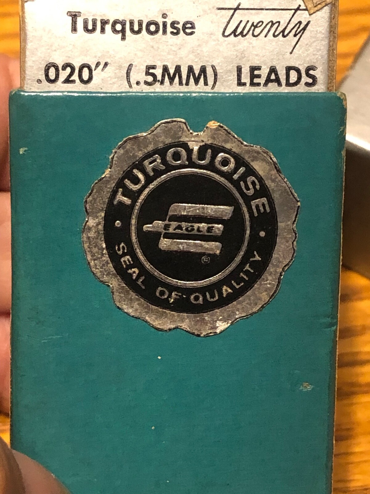 Vintage Eagle Turquoise “twenty” HB Pencil Leads from Dad’s Estate.