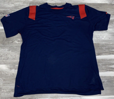 New England Patriots NFL Blue Nike Dri-Fit Training Equipment T