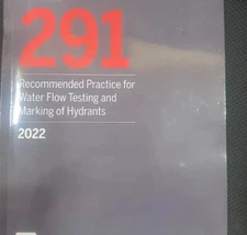 NFPA 291 Recommended Practice for Water Flow Testing and Marking 2022 USA STOCK